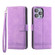 iPhone 12 mini Dierfeng Dream Line TPU + PU  Leather Phone Case - Purple