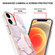 iPhone 12 mini Electroplating Marble Pattern Dual-side IMD TPU Shockproof Case - Rose Gold 005