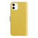 iPhone 12 mini Candy Color Litchi Texture Leather Phone Case  - Yellow