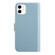 iPhone 12 mini Candy Color Litchi Texture Leather Phone Case  - Light Blue