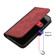 iPhone 12 mini Side Buckle Double Fold Hand Strap Leather Phone Case - Red