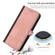 iPhone 12 mini Side Buckle Double Fold Hand Strap Leather Phone Case - Pink