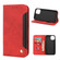 iPhone 12 mini Skin Feel Splicing Leather Phone Case  - Red