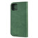 iPhone 12 mini Skin Feel Splicing Leather Phone Case  - Green