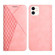 iPhone 12 mini Diamond Pattern Splicing Skin Feel Magnetic Horizontal Flip Leather Case with Card Slots & Holder & Wallet  - Rose Gold