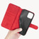 iPhone 12 mini DG.MING Retro Oil Side Horizontal Flip Case with Holder & Card Slots & Wallet  - Red