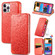 iPhone 12 mini Blooming Mandala Embossed Pattern Magnetic Horizontal Flip Leather Case with Holder & Card Slots & Wallet  - Orange