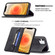 iPhone 12 mini Magnetic RFID Blocking Anti-Theft Leather Case with Holder & Card Slots & Wallet  - Black