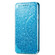 iPhone 12 mini Blooming Mandala Embossed Pattern Magnetic Horizontal Flip Leather Case with Holder & Card Slots & Wallet  - Blue