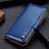 iPhone 12 mini 3-Color Pearl Texture Magnetic Buckle Horizontal Flip PU Leather Case with Card Slots & Wallet & Holder - Blue