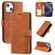 iPhone 12 mini Skin Feel Anti-theft Brush Horizontal Flip Leather Phone Case  - Brown