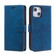 iPhone 12 mini Skin Feel Anti-theft Brush Horizontal Flip Leather Phone Case  - Blue