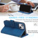 iPhone 12 mini Skin Feel Anti-theft Brush Horizontal Flip Leather Phone Case  - Blue