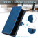 iPhone 12 mini Skin Feel Anti-theft Brush Horizontal Flip Leather Phone Case  - Blue