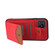 iPhone 12 mini Soft Skin Leather Wallet Bag Phone Case  - Red