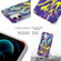 iPhone 12 mini Laser Glitter Watercolor Pattern Shockproof Protective Case with Ring Holder  - FD3