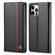 iPhone 12 mini LC.IMEEKE Carbon Fiber PU + TPU Horizontal Flip Leather Case with Holder & Card Slot & Wallet  - Vertical Black