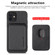 iPhone 12 mini Carbon Fiber Leather Card Magsafe Magnetic Phone Case - Black