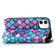 iPhone 12 mini Colorful Magnetic Horizontal Flip PU Leather Case with Holder & Card Slot & Wallet  - Purple Scales