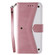 iPhone 12 mini Nail Skin Feel Stitching Calf Texture Leather Phone Case - Rose Gold