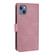 iPhone 12 mini Nail Skin Feel Stitching Calf Texture Leather Phone Case - Rose Gold
