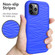 iPhone 12 mini Wave Pattern 3 in 1 Silicone+PC Shockproof Protective Case - Blue+Olivine