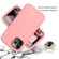 iPhone 12 mini Wave Pattern 3 in 1 Silicone+PC Shockproof Protective Case - Rose Gold