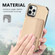 iPhone 12 mini Carbon Fiber Magnetic Card Bag TPU+PU Shockproof Back Cover Case with Holder & Card Slot & Photo Frame  - Khaki