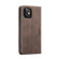 iPhone 12 mini CaseMe-013 Multifunctional Retro Frosted Horizontal Flip Leather Case with Card Slot & Holder & Wallet - Coffee