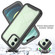 iPhone 12 mini Starry Sky Solid Color Series Shockproof PC + TPU Case with PET Film  - Sky Blue