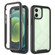 iPhone 12 mini Starry Sky Solid Color Series Shockproof PC + TPU Case with PET Film  - Black