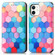 iPhone 12 mini Colorful Magnetic Horizontal Flip PU Leather Case with Holder & Card Slot & Wallet  - Colorful Cube
