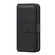 iPhone 12 mini Multifunctional Magnetic Copper Buckle Horizontal Flip Solid Color Leather Case with 10 Card Slots & Wallet & Holder & Photo Frame - Black