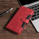 iPhone 12 mini Stitching Skin Feel Magnetic Buckle Horizontal Flip PU Leather Case with Holder & Card Slots & Wallet  - Red