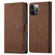 iPhone 12 mini Frosted Anti-theft Brush Horizontal Flip Leather Case with Holder & Card Slots & Wallet  - Coffee