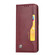 iPhone 12 mini Knead Skin Texture Horizontal Flip Leather Case with Photo Frame & Holder & Card Slots & Wallet - Wine Red
