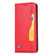 iPhone 12 mini Knead Skin Texture Horizontal Flip Leather Case with Photo Frame & Holder & Card Slots & Wallet - Red
