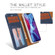 iPhone 12 mini Crazy Horse Texture Detachable Magnetic Back Cover Horizontal Flip Leather Case with Holder & Card Slots & Photo Frame & Wallet  - Blue