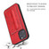 iPhone 12 mini Fierre Shann Full Coverage Protective Leather Case with Holder & Card Slot - Red