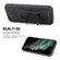 iPhone 12 mini Fierre Shann Full Coverage Protective Leather Case with Holder & Card Slot - Black