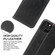 iPhone 12 mini Fierre Shann Retro Tree Bark Texture PU Magnetic Horizontal Flip Leather Case with Holder & Card Slots & Wallet - Black