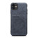 iPhone 12 mini Card Slots Full Coverage PU+TPU Phone Case  - Grey