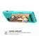 iPhone 12 mini ZM06 Card Bag TPU + Leather Phone Case  - Cyan