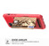 iPhone 12 mini ZM06 Card Bag TPU + Leather Phone Case  - Red