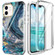 iPhone 12 mini 360 Full Body Painted Phone Case  - Marble L09