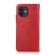 iPhone 12 mini KHAZNEH Dual-Splicing Cowhide Texture Horizontal Flip Leather Case with Holder & Card Slots & Wallet & Lanyard  - Red