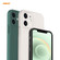 iPhone 12 mini Hat-Prince ENKAY ENK-PC0672 Liquid Silicone Straight Edge Shockproof Case + 0.26mm 9H 2.5D Full Glue Tempered Glass Film - Light Green