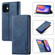 iPhone 12 mini LC.IMEEKE Strong Magnetism Ultra-thin Horizontal Flip Shockproof Matte TPU + PU Leather Case with Holder & Card Slots & Wallet  - Blue