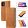 iPhone 12 mini LC.IMEEKE Strong Magnetism Ultra-thin Horizontal Flip Shockproof Matte TPU + PU Leather Case with Holder & Card Slots & Wallet  - Brown