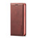 iPhone 12 mini LC.IMEEKE LC-001 Series PU + TPU Color Matching Frosted Horizontal Flip Leather Case with Holder & Card Slot - Red